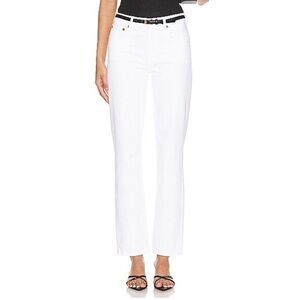 AGOLDE | Kye Mid Rise Straight Crop in Sour Cream Size 30